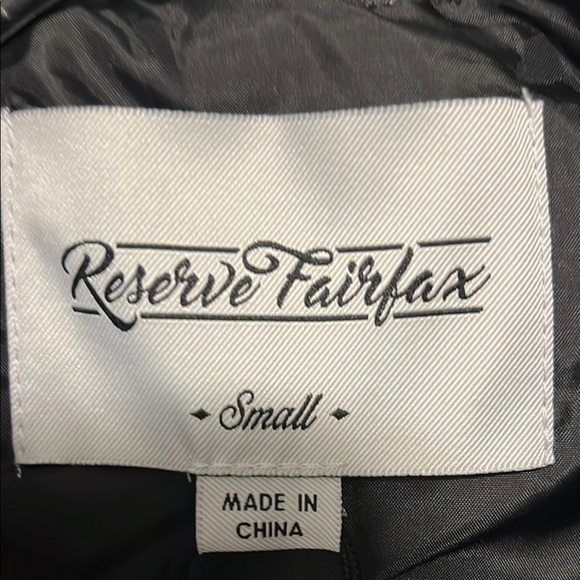 Black Puffer Jacket With Silver Accents Size Small - Picture 2 of 6